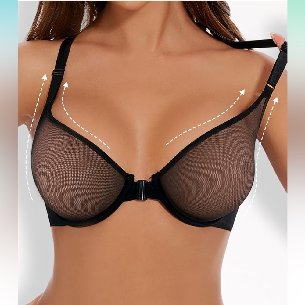 Mesh Racerback Bra - Picture 2 of 6